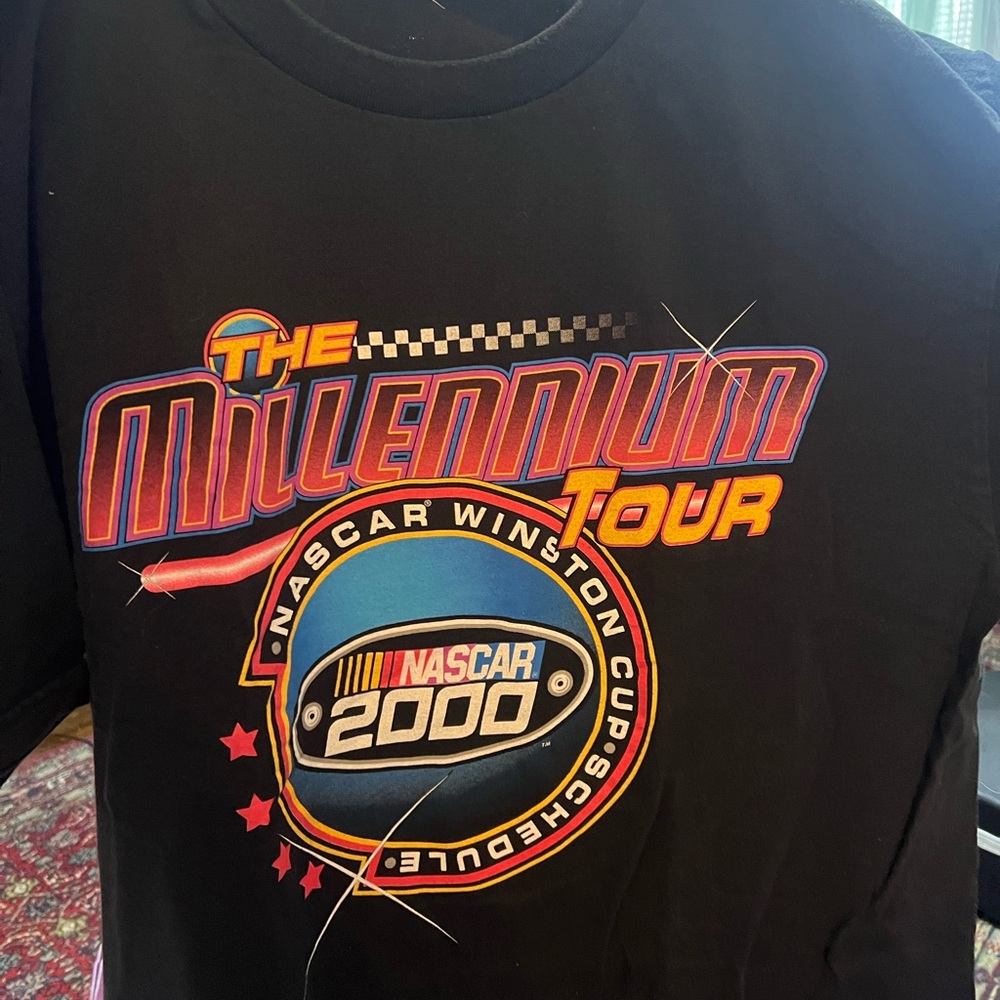 NASCAR 2000 Millennium Tour Graphic Tee - Black xl vintage